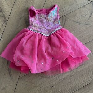 American Girl Retired Isabelle Pink Sparkle Dress